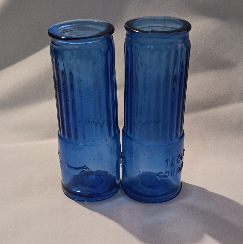 Corralejo Tequila Shot Gun Shell Cobalt Blue Mexican Shot Glasses  2 oz